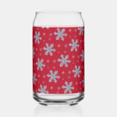 Merry Christmas Elegant Snowflake Holiday Winter Dosenglas (Vorderseite)