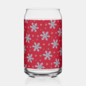 Merry Christmas Elegant Snowflake Holiday Winter Dosenglas (Rückseite)