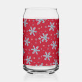 Merry Christmas Elegant Snowflake Holiday Winter Dosenglas (Rechts)