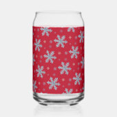 Merry Christmas Elegant Snowflake Holiday Winter Dosenglas (Links)