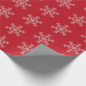 Merry Christmas Elegant Snowflake Holiday Winter Geschenkpapier (Ecke)