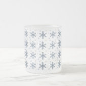Merry Christmas Elegant Snowflake Holiday Winter Mattglastasse (Mittel)