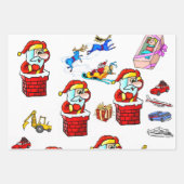 Merry Christmas Elf Watermelon Santa Geschenkpapier Set (Vorderseite 3)