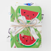 Merry Christmas Elf Watermelon Santa Geschenkpapier Set (Beispiel)