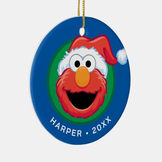 Merry Christmas Elmo Keramik Ornament (Rechts)