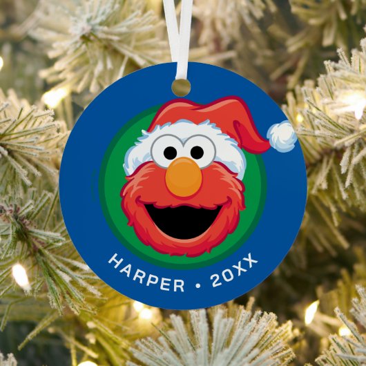 Merry Christmas Elmo Ornament Aus Metall (InSitu)