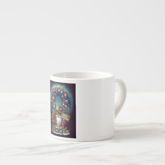 MERRY CHRISTMAS ESPRESSOTASSE (Vorderseite Rechts)