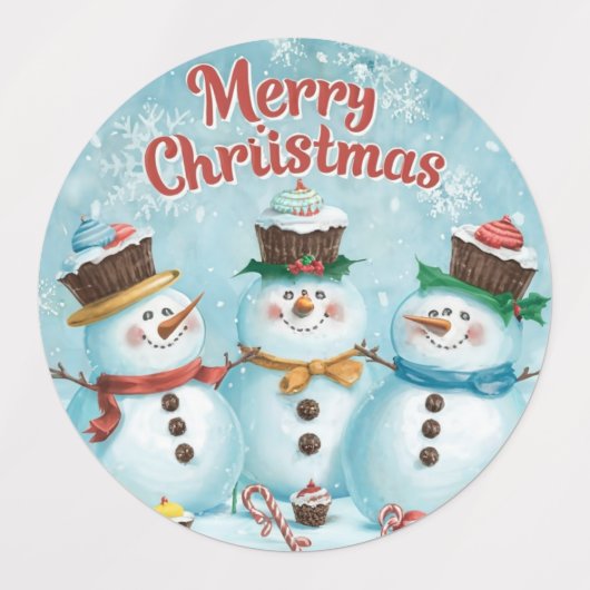 Merry Christmas  Etiketten (Design 1)