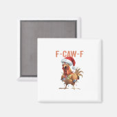 Merry Christmas F-Caw-F Classic Retro Cool Magnet (Vorderseite/Rückseite)