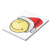 MERRY CHRISTMAS FACE SANTA NOTIZBLOCK (Rotiert)