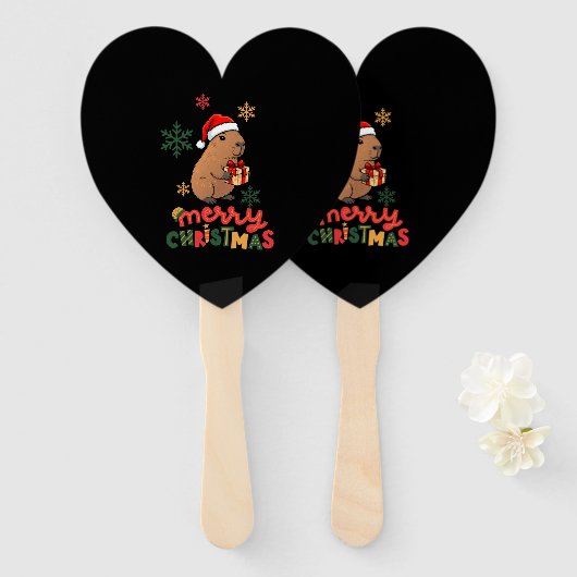 MERRY CHRISTMAS FÄCHER (Vorne und Hinten)