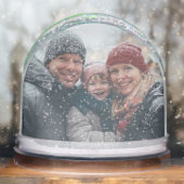 Merry Christmas Family Custom Photo Name Holiday Schneekugeln