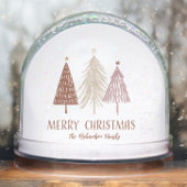 Merry Christmas Family Custom Photo Name Holiday Schneekugeln