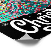 Merry Christmas Family Funny Christmas Tree Women Poster (Ecke)