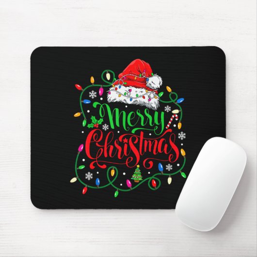 Merry Christmas Family Funny Christmas Women Men X Mousepad (Mit Mouse)