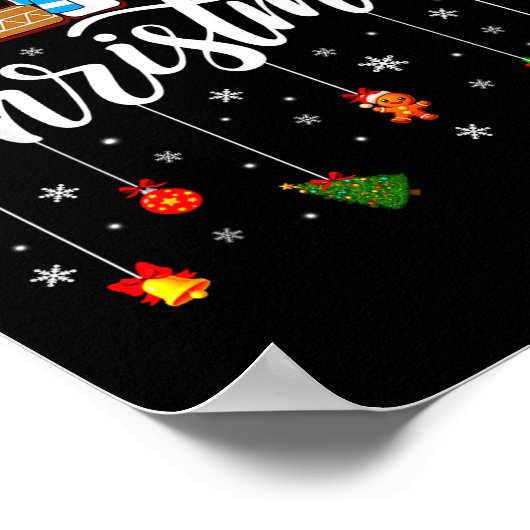 Merry Christmas Family Matching Pajamas Xmas Men W Poster (Ecke)