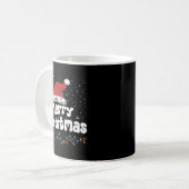 Merry Christmas Family Matching Xmas Santa Hat Xma Kaffeetasse (Vorderseite Links)