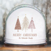Merry Christmas Family Name Holiday Snow Globe Schneekugeln