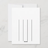 Merry Christmas Feiertagskarte (Rückseite)