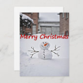 Merry Christmas Feiertagskarte (Vorne/Hinten)