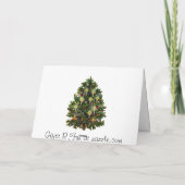 MERRY CHRISTMAS FEIERTAGSKARTE (Rückseite)