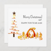 Merry Christmas! Feiertagskarte (Vorne/Hinten)