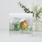 Merry Christmas Feiertagskarte (Stehend Vorderseite)