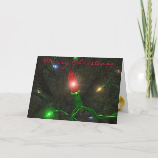 Merry Christmas Feiertagskarte (Vorderseite)