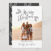 MERRY CHRISTMAS FEIERTAGSKARTE (Vorne/Hinten)