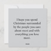 Merry Christmas! Feiertagskarte (Rückseite)