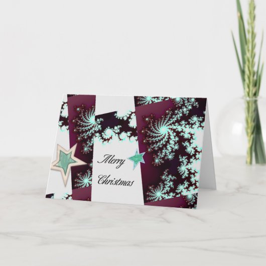 Merry Christmas Feiertagskarte (Vorderseite)