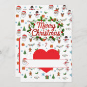 Merry Christmas Feiertagskarte (Vorne/Hinten)