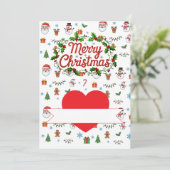 Merry Christmas Feiertagskarte (Stehend Vorderseite)