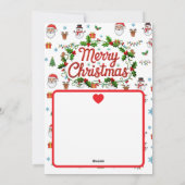 Merry Christmas Feiertagskarte (Rückseite)
