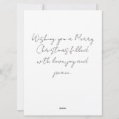  Merry Christmas Feiertagskarte (Rückseite)