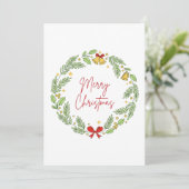 Merry Christmas Feiertagskarte (Stehend Vorderseite)