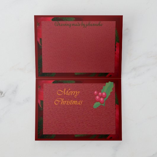 Merry Christmas Feiertagskarte (Innenseite)