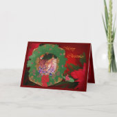 Merry Christmas Feiertagskarte (Vorderseite)