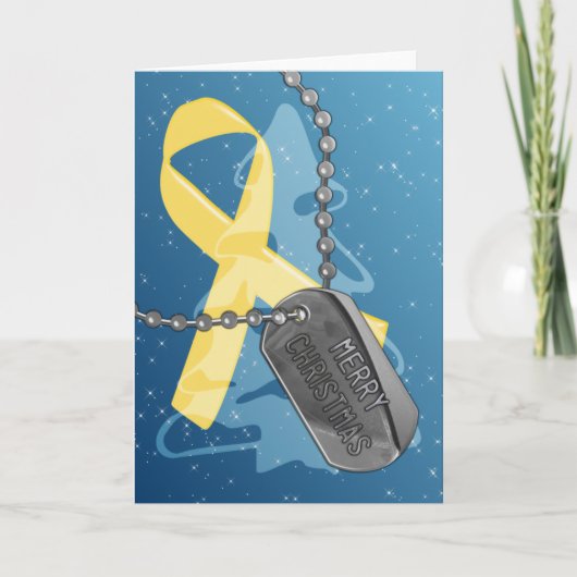 Merry Christmas Feiertagskarte (Vorderseite)