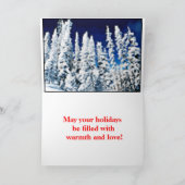 MERRY CHRISTMAS FEIERTAGSKARTE (Innenseite)