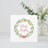 Merry Christmas Feiertagskarte (Stehend Vorderseite)