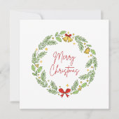 Merry Christmas Feiertagskarte (Vorderseite)