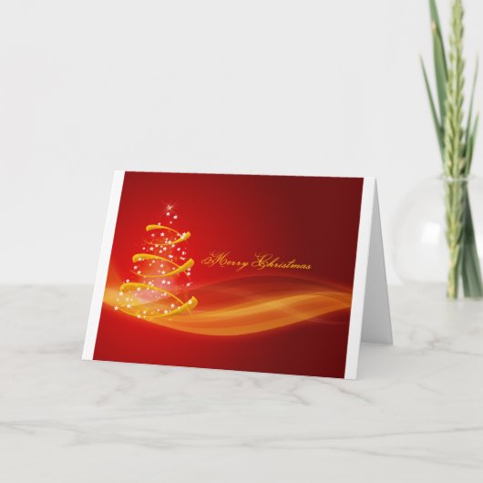 Merry Christmas Feiertagskarte (Vorderseite)