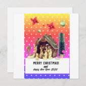 Merry Christmas! Feiertagskarte (Vorne/Hinten)