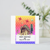 Merry Christmas! Feiertagskarte (Stehend Vorderseite)