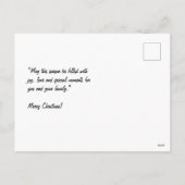 Merry Christmas Feiertagspostkarte (Rückseite)