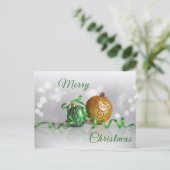 Merry Christmas Feiertagspostkarte (Stehend Vorderseite)