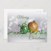 Merry Christmas Feiertagspostkarte (Vorne/Hinten)