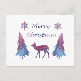 Merry Christmas Feiertagspostkarte
