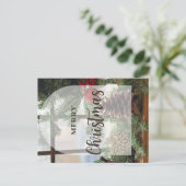 MERRY CHRISTMAS FEIERTAGSPOSTKARTE (Stehend Vorderseite)